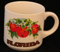 FLORIDA ORANGES Coffee Mug Vintage